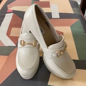 STEVE MADDEN horse bit platform loafers